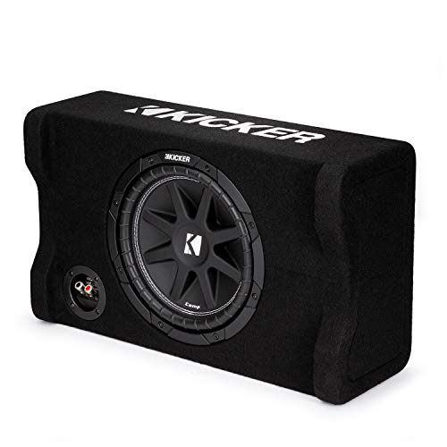 Kicker 48CDF104 Comp 10' Subwoofer in Down Firing Enclosure, 4-Ohm