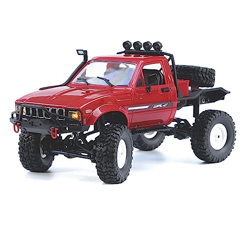 The perseids RC Crawler Offroad RC Truck WPL C14 RC Rock Crawler 4x4 1/16 Scale Remote Control Trucks, 2.4G Semi Trucks All Terrain Car RTR Hobby RC Gift for Kids and Adults