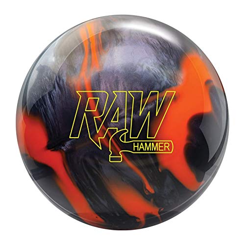 Hammer Raw Bowling Ball- Orange/Black 13lbs (60-106522-933)