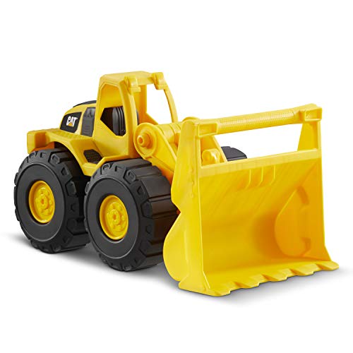 CatToysOfficial CAT Construction Fleet 10' Wheel Loader Toy - Real Working Parts, Indoor/Outdoor, Sturdy Plastic Construction for 3+ Year Old Boys, Yellow