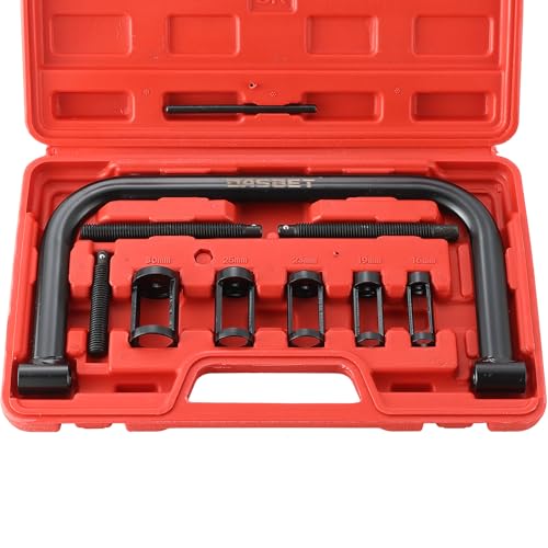 DASBET Valve Spring Compressor C Clamp Service Kit Valve Spring Removal Tool with C Clamp for ATV, Car, Motorcycle, Small Engine Vehicle Equipment