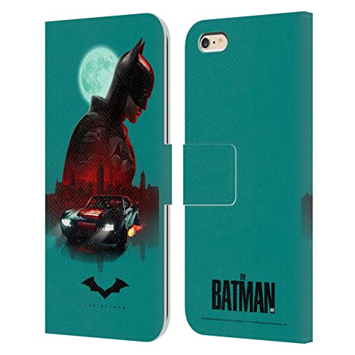 Head Case Designs Officially Licensed The Batman Gotham Batmobile Neo-Noir Graphics Leather Book Wallet Case Cover Compatible with Apple iPhone 6 Plus/iPhone 6s Plus