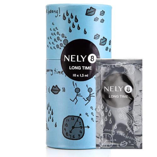 Nely8 Long Time Delay Cream for Men 10 Pack, Premium Delay Cream for Longer in Bed - Climax Control Cream for Men with 4% Lidocaine, Not Delay Spray