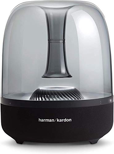 Harman Kardon Aura Studio 3 - Elegant, BT Wireless Speaker with Premium Design and Ambient Lighting- Black