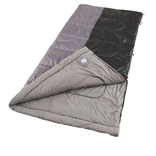 Coleman 2000004451 Biscayne Big and Tall Warm Weather Adult Sleeping Bag Black/Grey, 39' x 81'