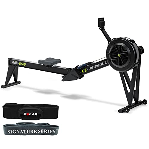 Concept2 Model D Indoor Rowing Machine with PM5, Tall Legs and Polar H10 ANT+ Heart Rate Monitor, M-XXL: 26-36' HRM