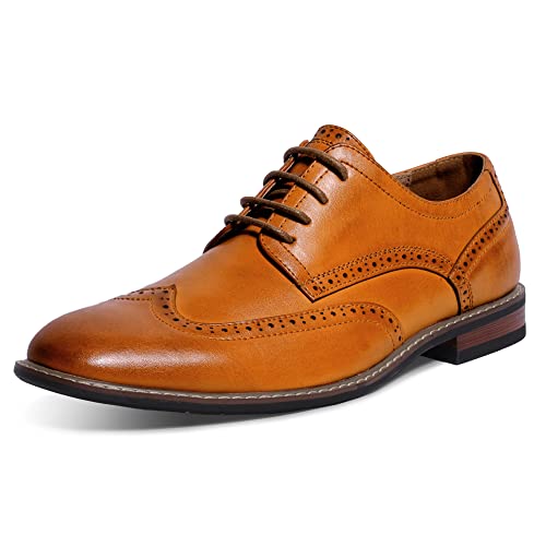 Tinsley Wingtip Oxford Shoes for Men Derby Shoes Men's Dress Shoes Oxford Shoes for Men Dress Shoes Men Tinsley Wingtip Oxford Shoes for Men Size 12 Brown