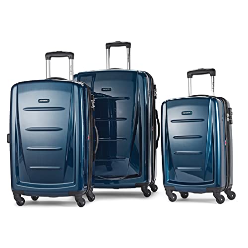 Samsonite Winfield 2 Hardside Luggage with Spinner Wheels, 3-Piece Set (20/24/28), Deep Blue