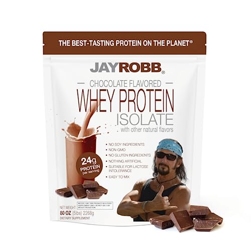 Jay Robb Whey Protein (Chocolate, 5 Pound (80 oz))