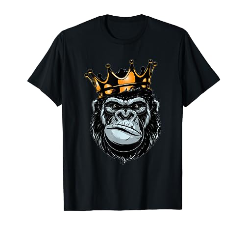 Gorilla King T-shirt, Alpha T-shirt, Funny Ape, Wildlife T-Shirt