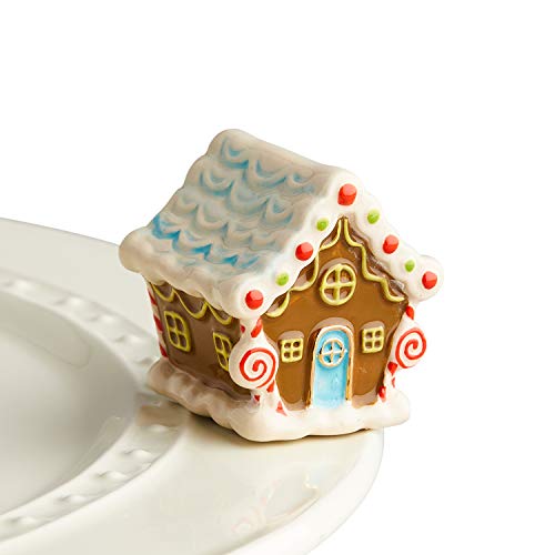 Nora Fleming Candyland Lane (Gingerbread House) - Hand-Painted Ceramic Christmas Decor - Winter Minis for The Home and Office