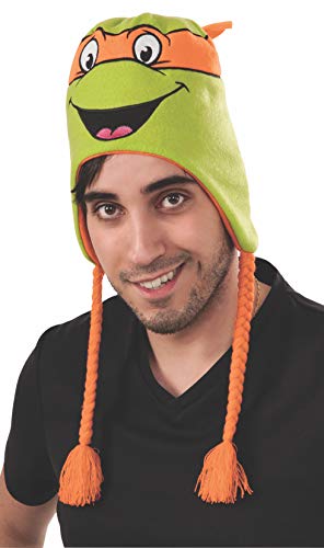 Rubie's mens Teenage Mutant Ninja Turtles Michelangelo Laplander Hat Party Supplies, Multicolor, One Size US