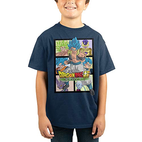 Bioworld Youth Boys Dragon Ball Super: Broly Short-Sleeve T-Shirt-Medium Navy