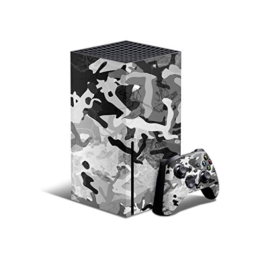 Design Skinz Desert Snow Camouflage V2 - Full-Body Cover Wrap Removable Vinyl Decal Skin Kit Compatible with The New Microsoft Xbox Series S