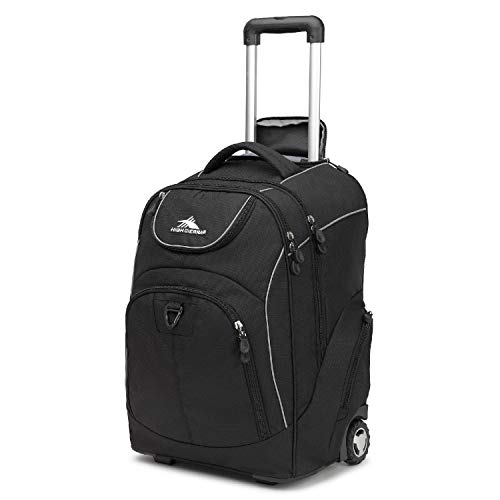 High Sierra Powerglide Wheeled Backpack, Black, One Size
