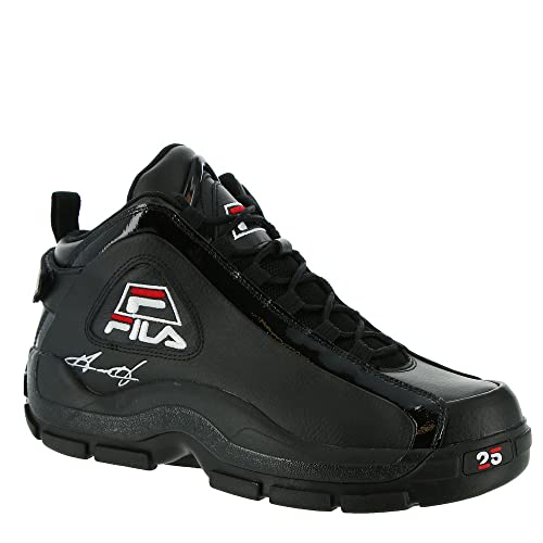 Fila Men's Grant Hill 2 25th Anni Sneaker, 014 Black/White/Red, 10