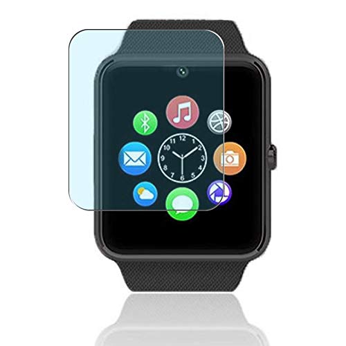 Puccy 3 Pack Anti Blue Light Screen Protector Film, Compatible with Lanwande CNPGD GT08 1.54' smartwatch TPU Guard （ Not Tempered Glass Protectors ） New