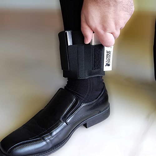 Ankle Holster Magazine Carrier for Concealed Carry | Ankle Carrier for Gun Magazines, Pocket Knife, Flashlight, Multi-Tool | Leg Carry Pistol Magazine Pouch | ActiveProGear