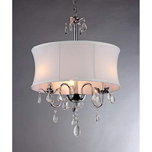 Warehouse of Tiffany Melissa Crystal Chandelier, 24' H x 18' D, White