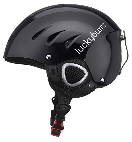 Lucky Bums Snow Sport Helmet, Metallic Black, X-Large