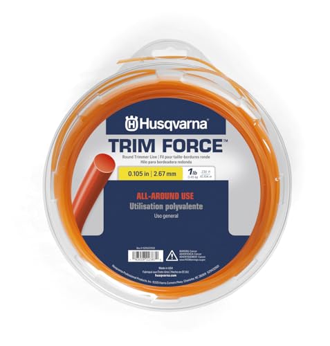 Husqvarna Trimforce 0.105-Inch, 230-Foot Spooled String Trimmer Line, All Around Use Weed Eater Line