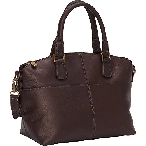 Le Donne Leather Esperanto Satchel - Colombian Cowhide Leather Women’s Bag (Cafe)