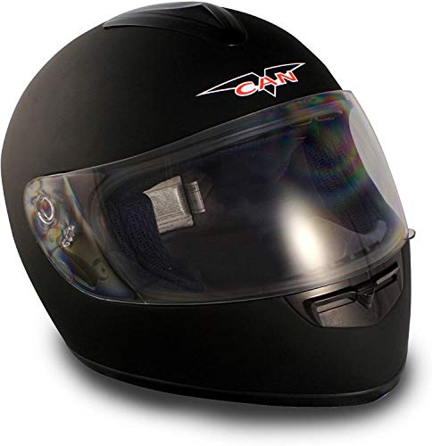 VCAN V136 Flat Black Large Full Face Helmet