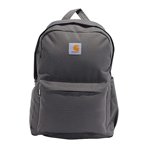 Carhartt 21L Classic Laptop Daypack, Durable Water-Resistant Pack with Laptop Sleeve,Grey