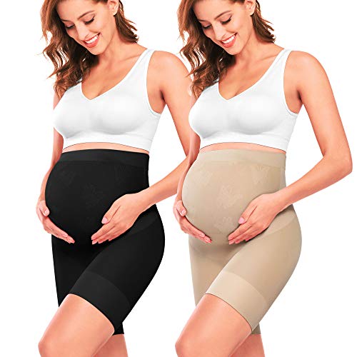 Maternity Dress Maternity Shapewear for Dresses Maternity Shapewear Maternity Dress for Photoshoot Belly Support for Pregnancy Pregnancy Shapewear Black+Nude L