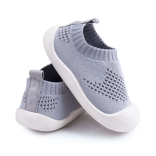 Toddler Walking Shoes Supportive Soles First Steps Stability Adventure Ready Kicks Grey 18-24 Months Size 7T