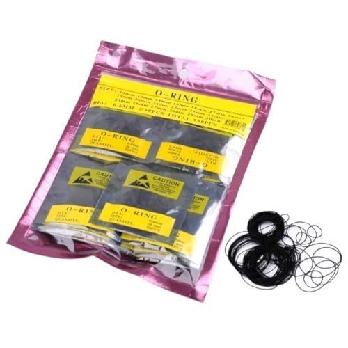 Yosoo 950pcs OWatch Back Gasket RubberWashers Set Watch Gaskets kit Replacement O-Rings for Watch Backs Size 12-30 mm, 0.6 mm