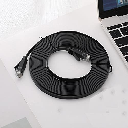 Connectors Ethernet Cable Cat6 LAN Cable UTP RJ45 Network Patch Cable 10m 15m for PS PC Internet Modem Router Cat 6 Cable Ethernet - (Cable Length: 25m, Color: Black)