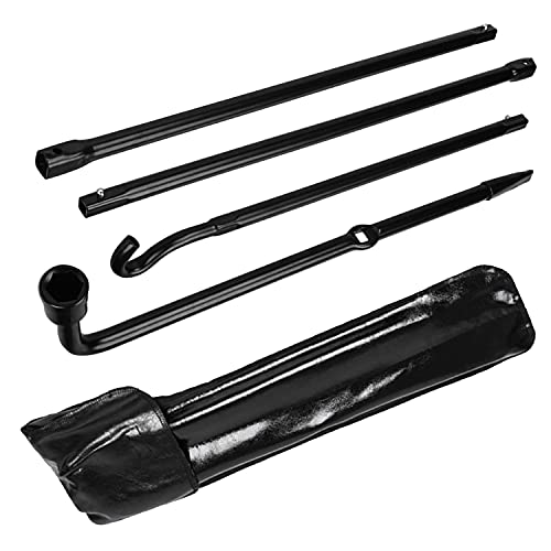 LECWOF Spare Tire Tool Set Kit Fit for 2004-2018 F150 Ford F-150 Spare Tire Lug Wrench Extension Jack Tool Kit Set Pickup Truck with Carrying Bag (with no Jack)