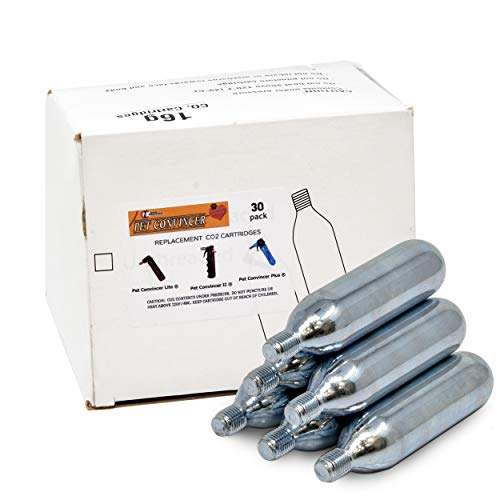 Canine Innovations 30 Pack Original Replacement CO2 Cartridges for Pet Convincer, Pet Convincer II, Pet Convincer Plus, and Pet Convincer LITE