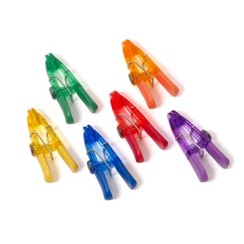 Farberware Color Magnetic Bag Clips, Mixed Colors, Set of 6