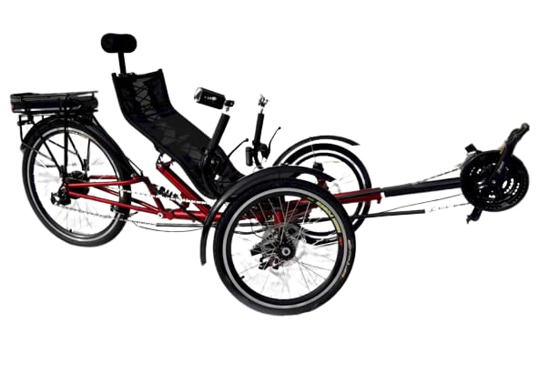 ERT 36 Folding Electric Recumbent Trike with 1000W/1500W Power Options and Long Range