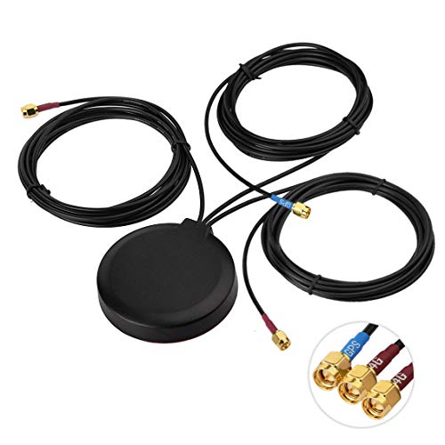 Bingfu 4G LTE MIMO Cellular GPS Adhesive Magnetic Mount Antenna for 4G LTE GPS Cradlepoint IBR900 IBR1700 Sierra Wireless Airlink MG90 MP70 GX450 RV50 RV50X Industrial Gateway Modem Mobile Router