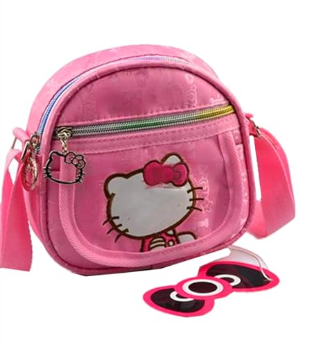 Kerr's Choice Pink Kitty Bag for Girls | Pink Crossbody Purse | Cat Bag