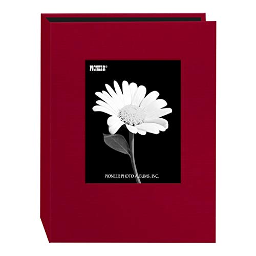 Pioneer Photo 24-Pocket Frame Cover Album for 5 by 7-Inch Prints, Apple Red Fabric
