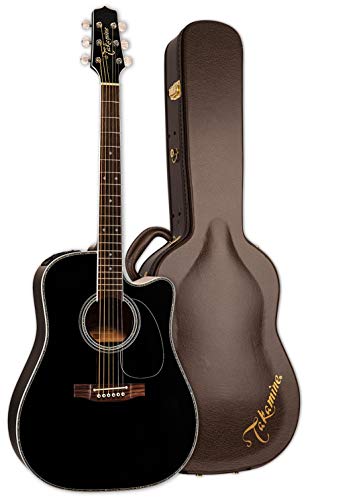 Takamine EF341DX Dreadnought Acoustic-Electric Black
