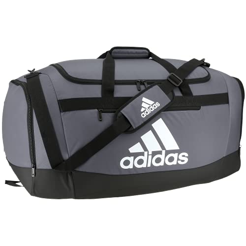 adidas Unisex Defender 4 Large Duffel Bag, Team Onix Grey, One Size