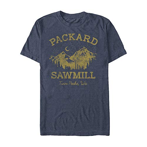 Twin Peaks Packard Sawmill Mens Graphic T Shirt Navy Blue Heather Large