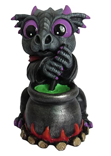 World of Wonders Dreamland Dragons Fantasy Home Decor Figurines (Onyx Wizard)