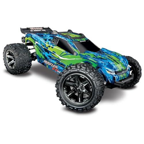 Traxxas Rustler 4x4 VXL, Brushless RC Truck, 65+ mph, Green