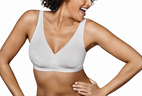 Playtex womens Playtex Women's 18 Hour Maximum Support Super Soft Wirefree Us4690 Bra, White, 38DD US