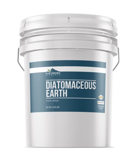 Earthborn Elements Diatomaceous Earth (5 Gallon), Resealable Bucket, 100% Pure Freshwater Amorphous Silica