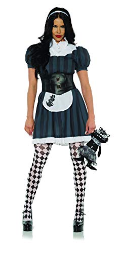 Underwraps Women's Storybook Alice Costume-Dark Wonder, Gray, Small