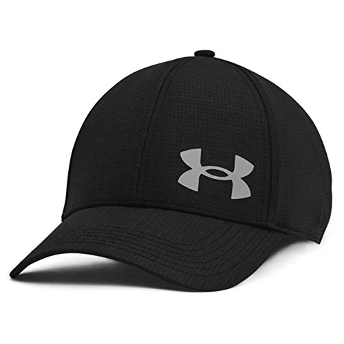 Under Armour Men's Iso-Chill Armourvent Fitted Baseball Cap , Black (001)/Pitch Gray , Medium/Large
