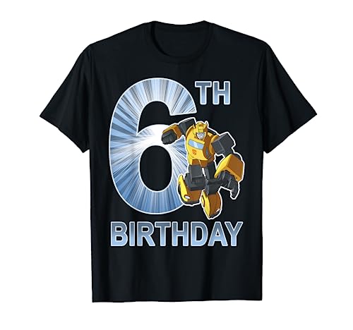 Transformers Bumblebee 6th Birthday Vintage T-Shirt