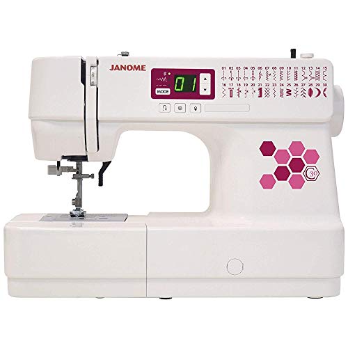 Janome Sewing Machine, White, W16' x H12' x D 7'